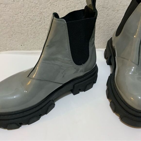 Sister Soeur Pippa Grey Patent ankle boots size 37 - Picture 7 of 10